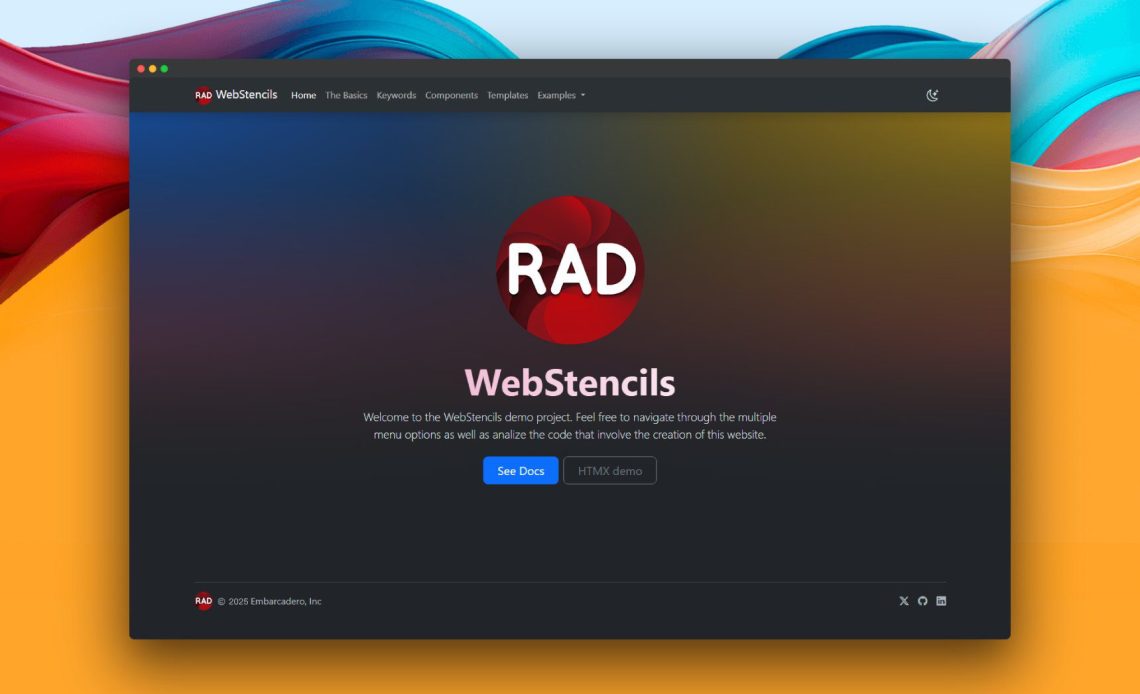 WebStencils演示已更新： C++Builder、共享模板等